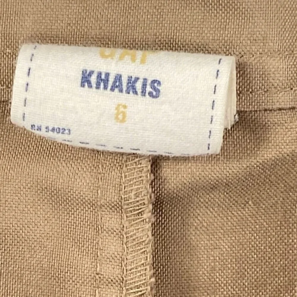 Gap Front Button Lightweight Skirt Cotton Minimalist Classic Prep Neutral 6
